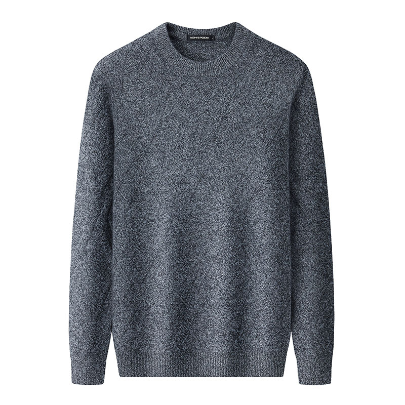 Cashmere sweater med rund hals