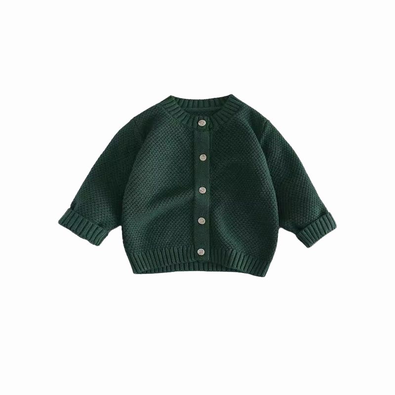 Børneknapstrik cardigan sweater