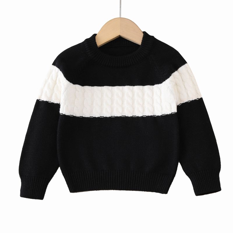 Farveblok langærmet Crewneck sweater børn