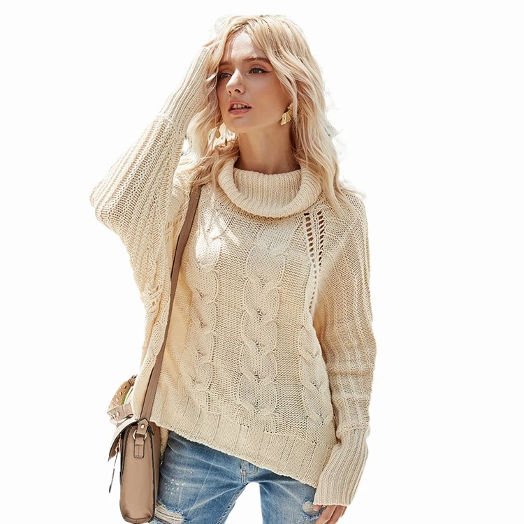 Kvinders skildpadde Jacquard sweater