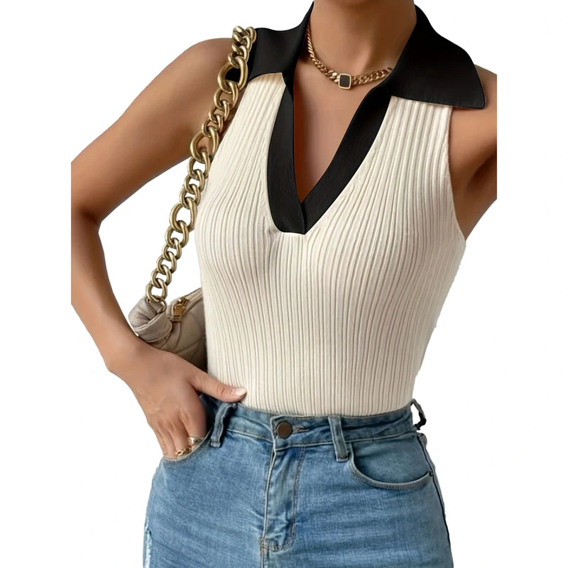 Kvinder V Neck Tight Montering Sweater